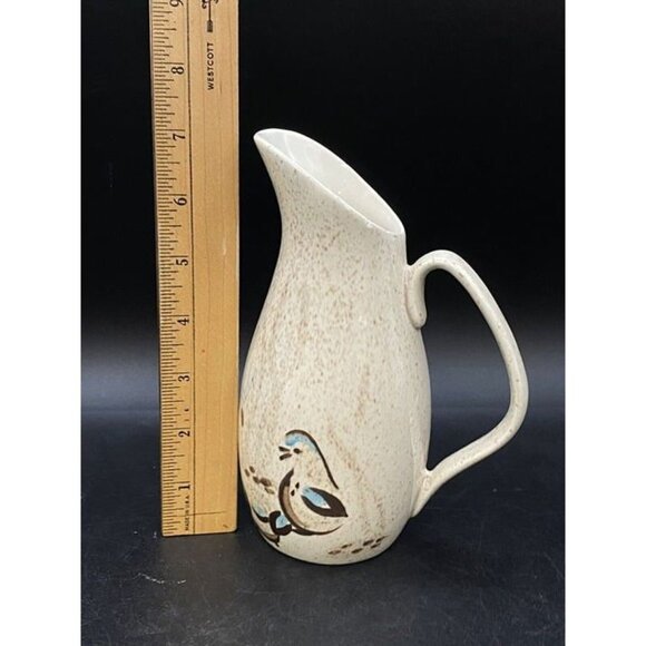 Red Wing Pottery Bob White Quail Creamer 7” Pitcher Vintage READ - Picture 2 of 10